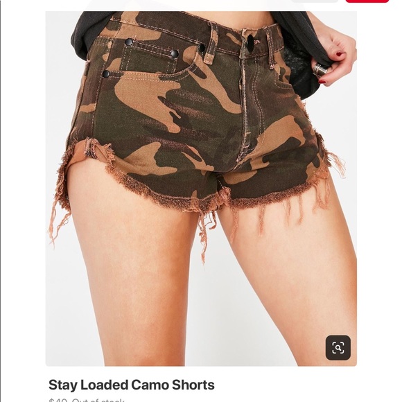 Signature8 Pants - Signature 8 Camouflage Distressed Shorts EUC!